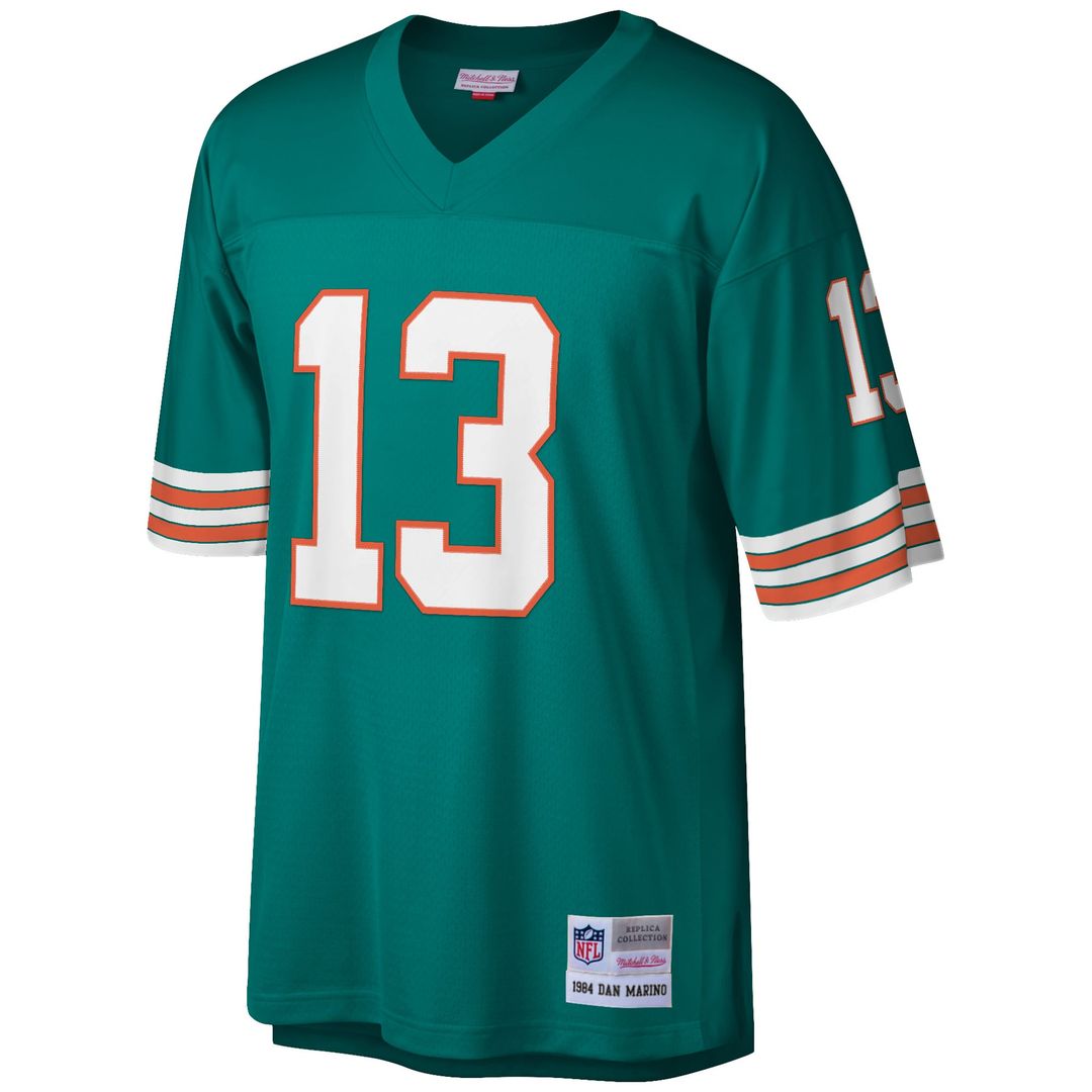 Miami Dolphins Dan Marino Mitchell & Ness White Big & Tall 1984 Retired Player Replica Jersey