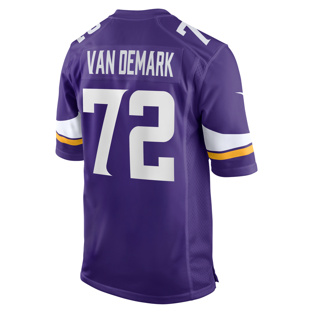 Minnesota Vikings Ryan Van Demark Nike Purple Team Game Jersey
