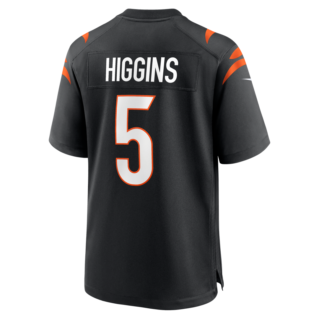 Cincinnati Bengals Tee Higgins Nike Black Game Player Jersey