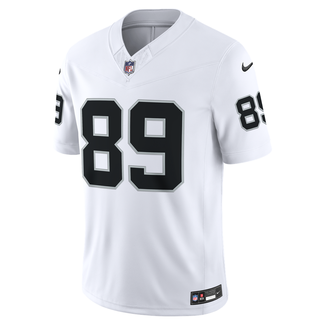 Las Vegas Raiders Brock Bowers Nike White Vapor F.U.S.E. Stitched Limited Jersey