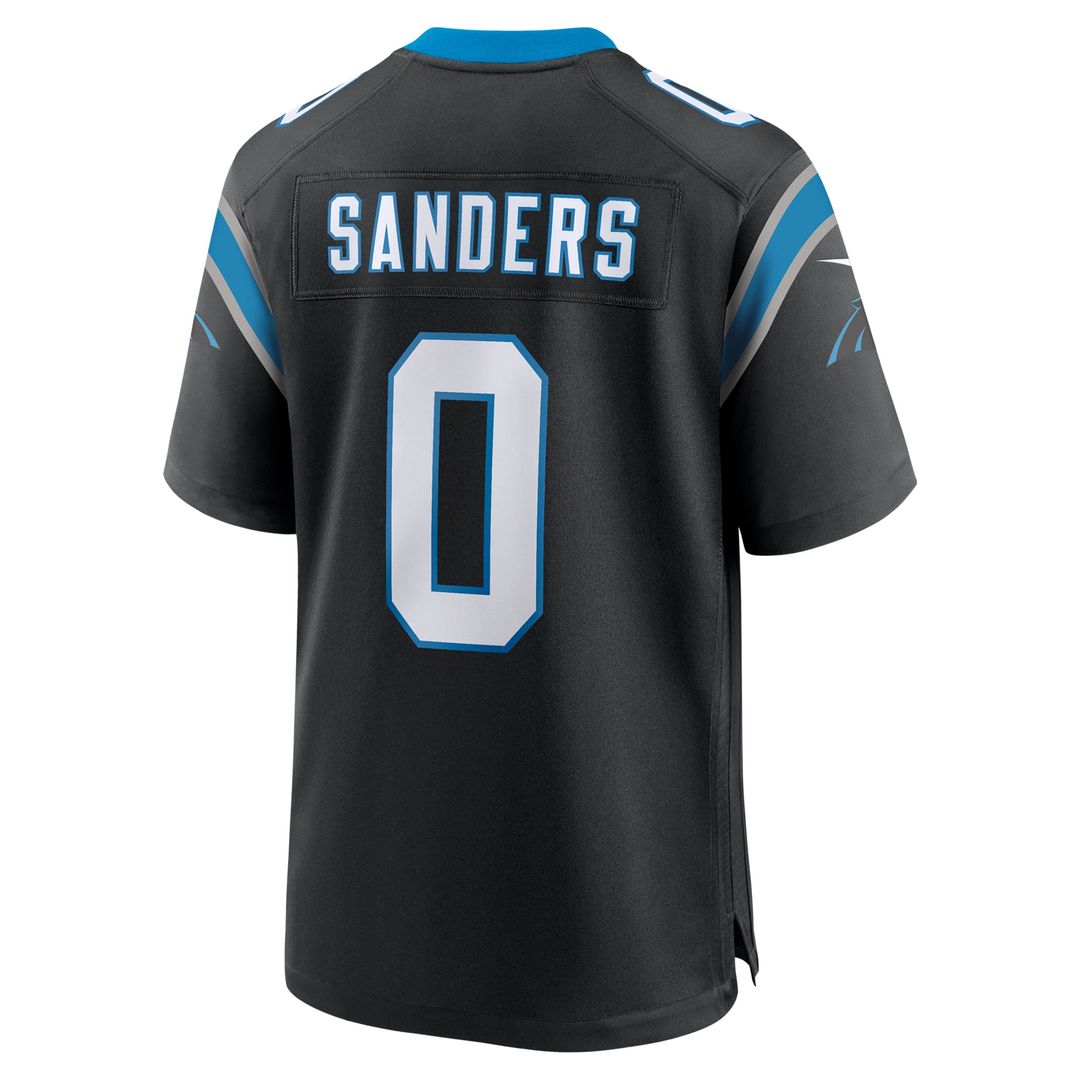 Carolina Panthers Ja'Tavion Sanders Nike Black Game Jersey