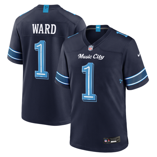 Tennessee Titans Cameron Ward Nike Navy 2026 Rivalries Collection Game Jersey