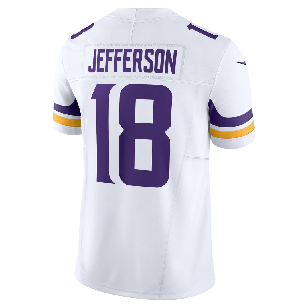 Minnesota Vikings Justin Jefferson Nike White Vapor F.U.S.E. Limited Jersey