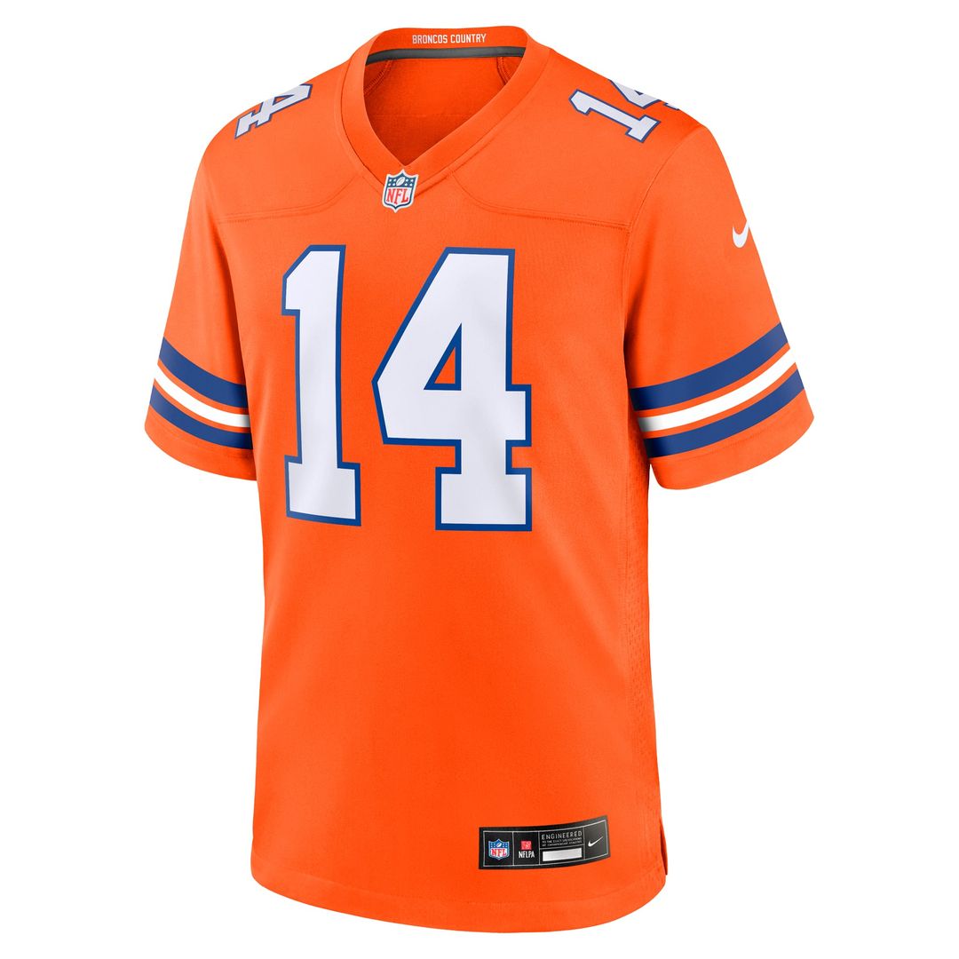 Denver Broncos Courtland Sutton Nike Orange Alternate Game Jersey