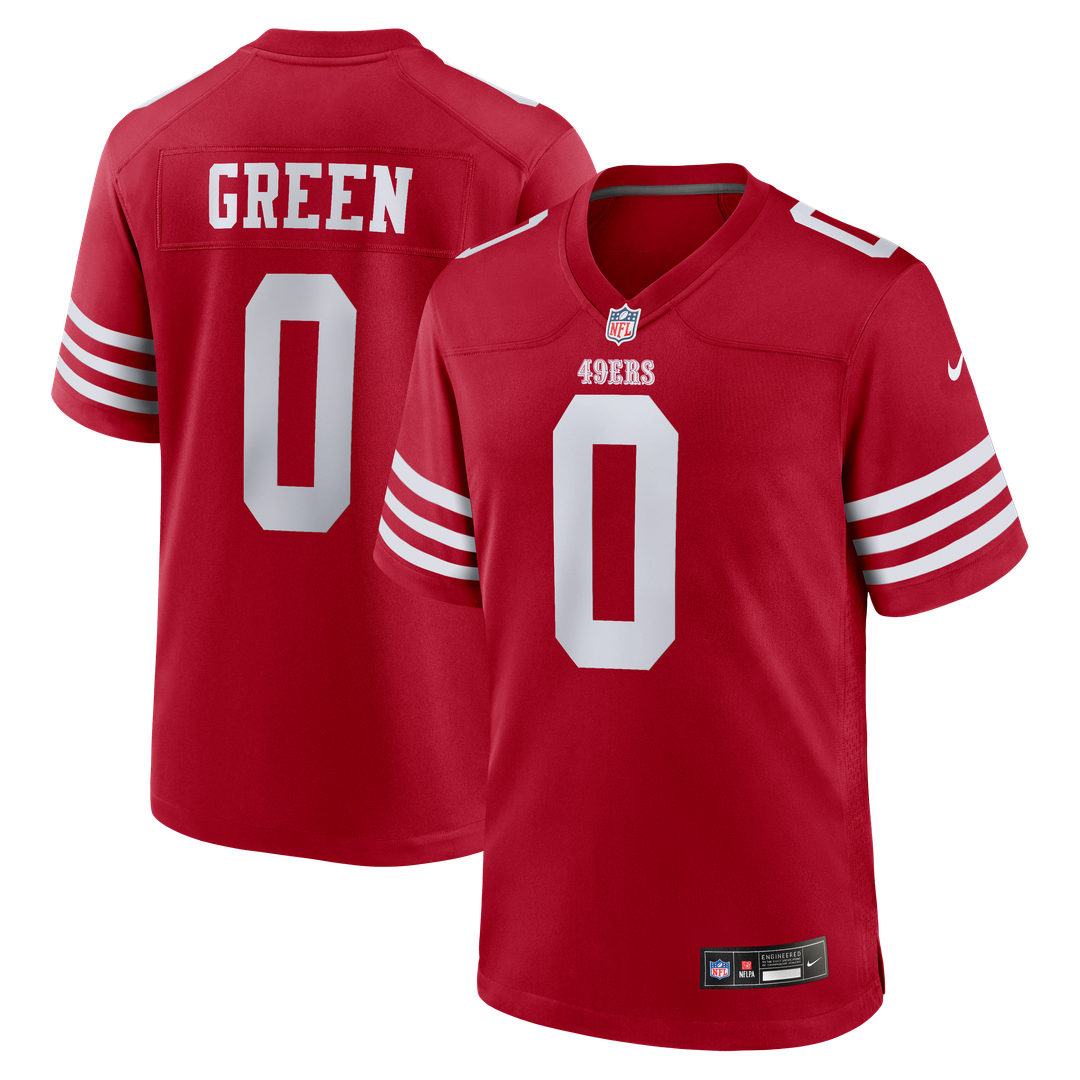 San Francisco 49ers Renardo Green Nike Scarlet Game Jersey