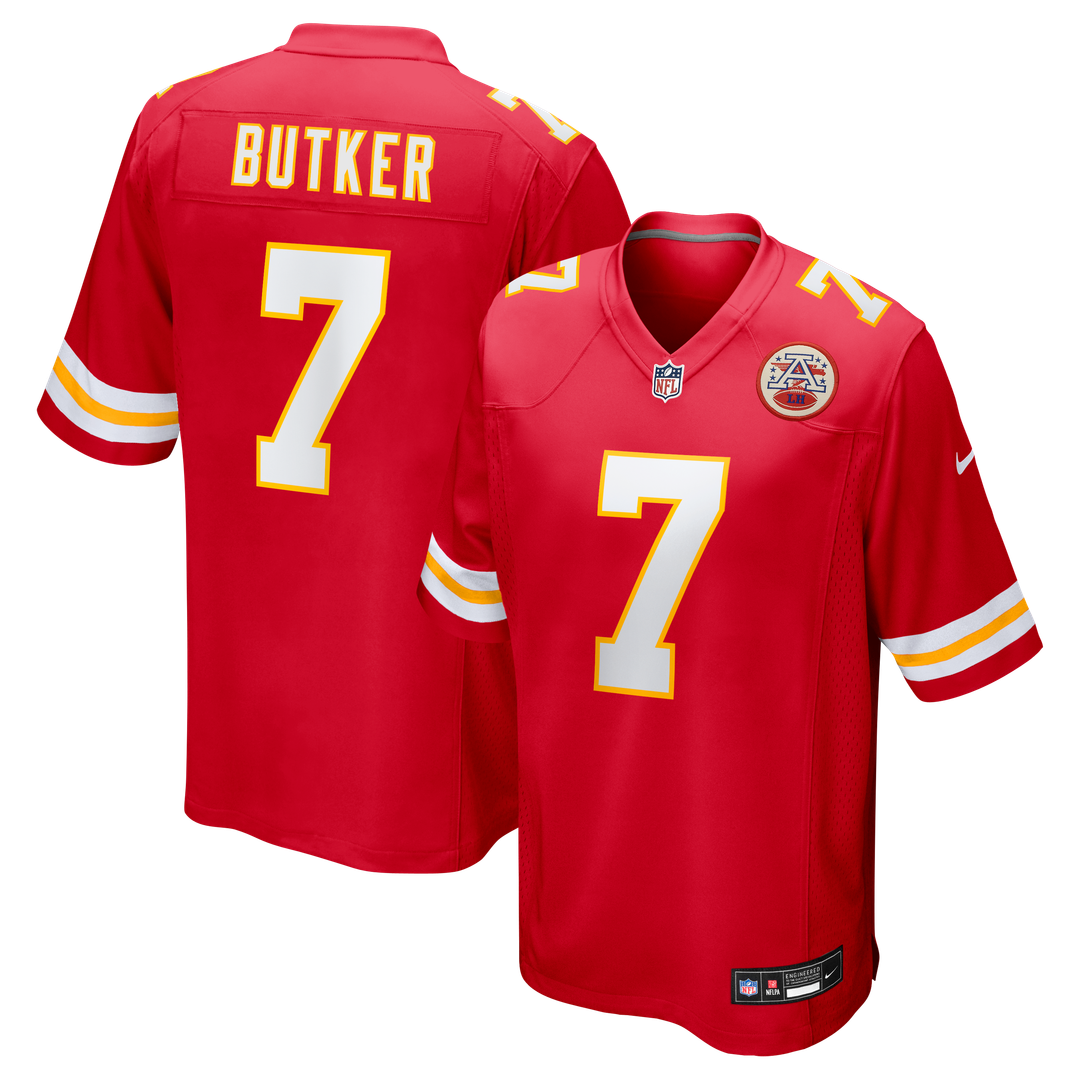 Kansas City Chiefs Harrison Butker Nike Red Game Jersey