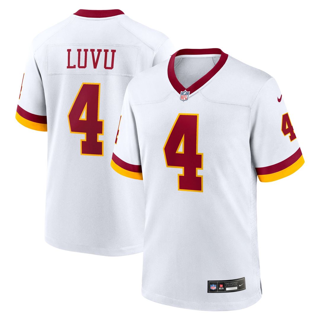 Washington Commanders Frankie Luvu Nike White Game Super Bowl Era Jersey