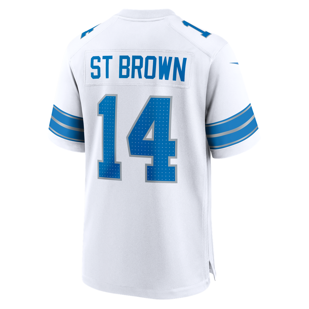 Detroit Lions Amon-Ra St. Brown Nike Blue Game Jersey