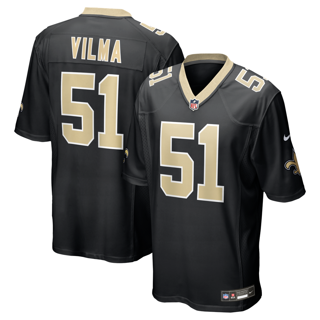 New Orleans Saints Jonathan Vilma Nike Black Game Retired Player Jersey