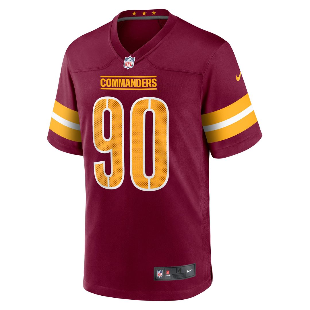 Washington Commanders Javontae Jean-Baptiste Nike Burgundy Game Jersey