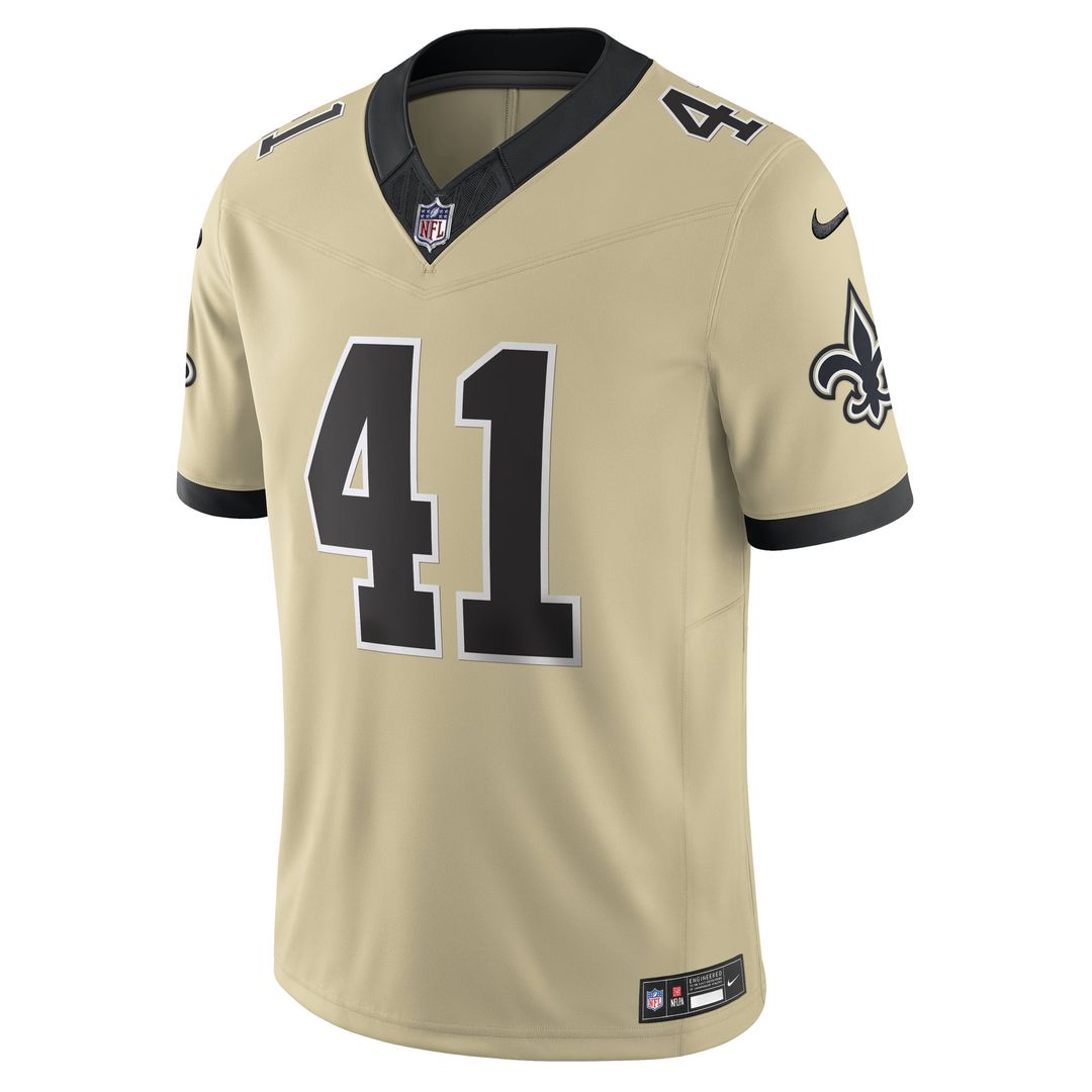 New Orleans Saints Alvin Kamara Nike Black Vapor F.U.S.E. Limited Jersey