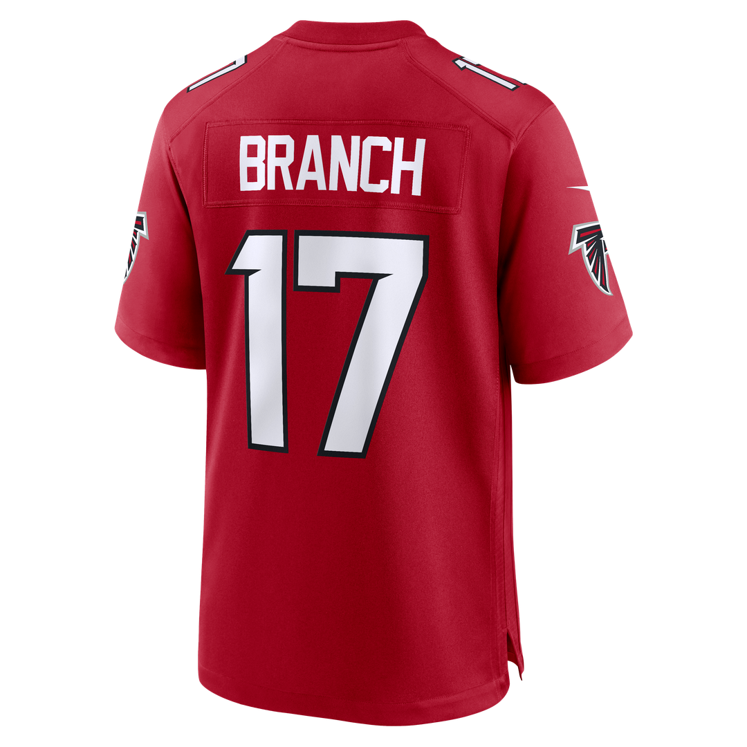 Atlanta Falcons Zachariah Branch Nike Red Team Game Jersey
