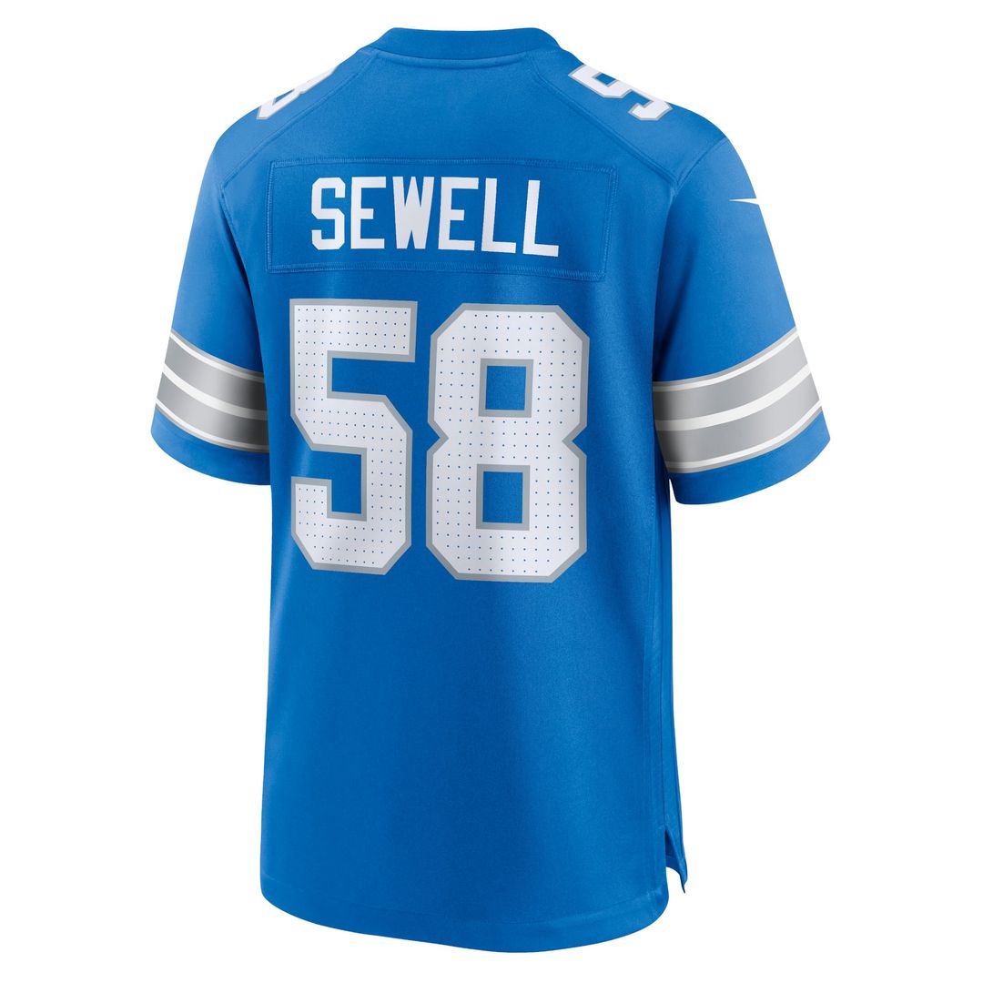 Detroit Lions Penei Sewell Nike Black 2nd Alternate Game Jersey