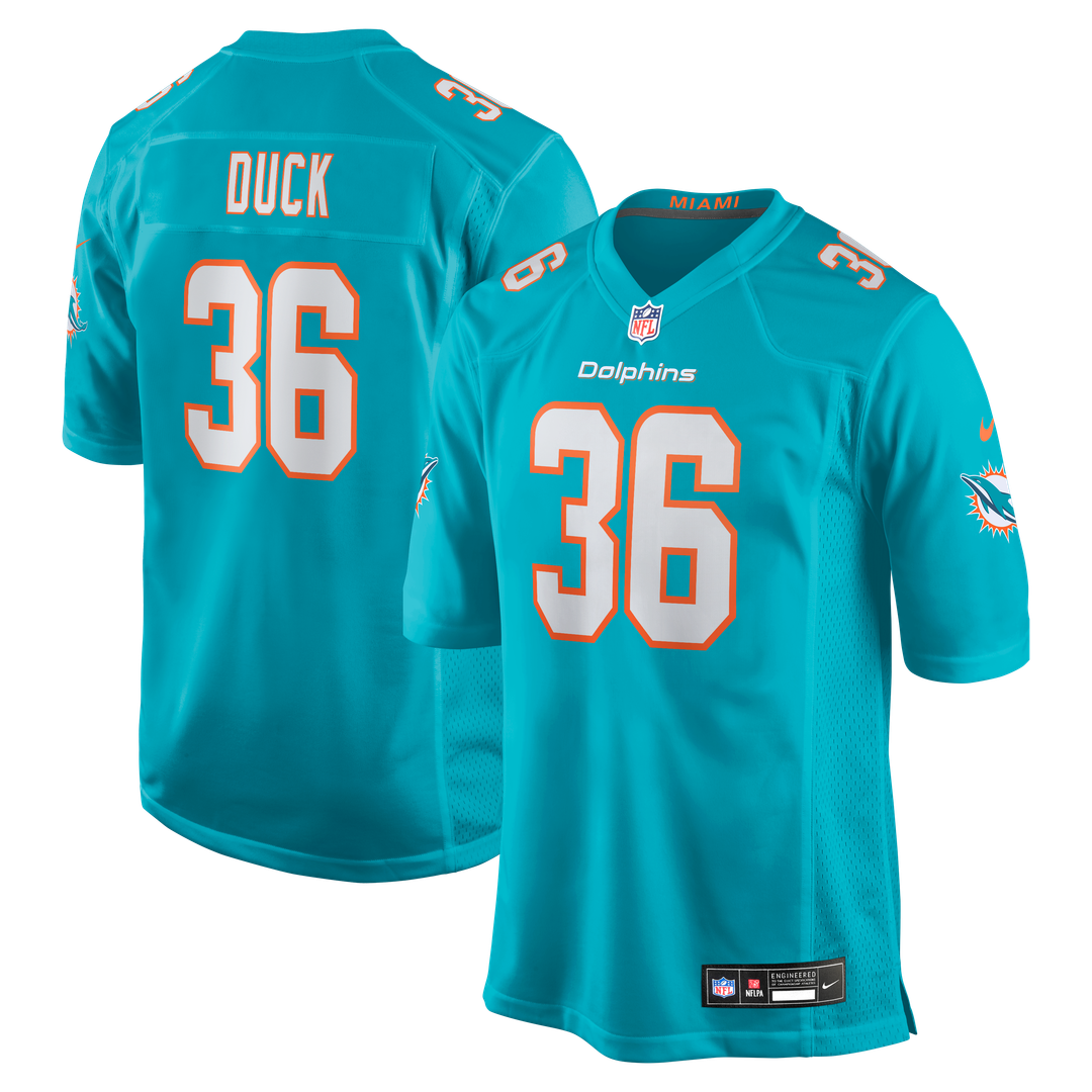 Miami Dolphins Storm Duck Nike Aqua Game Jersey