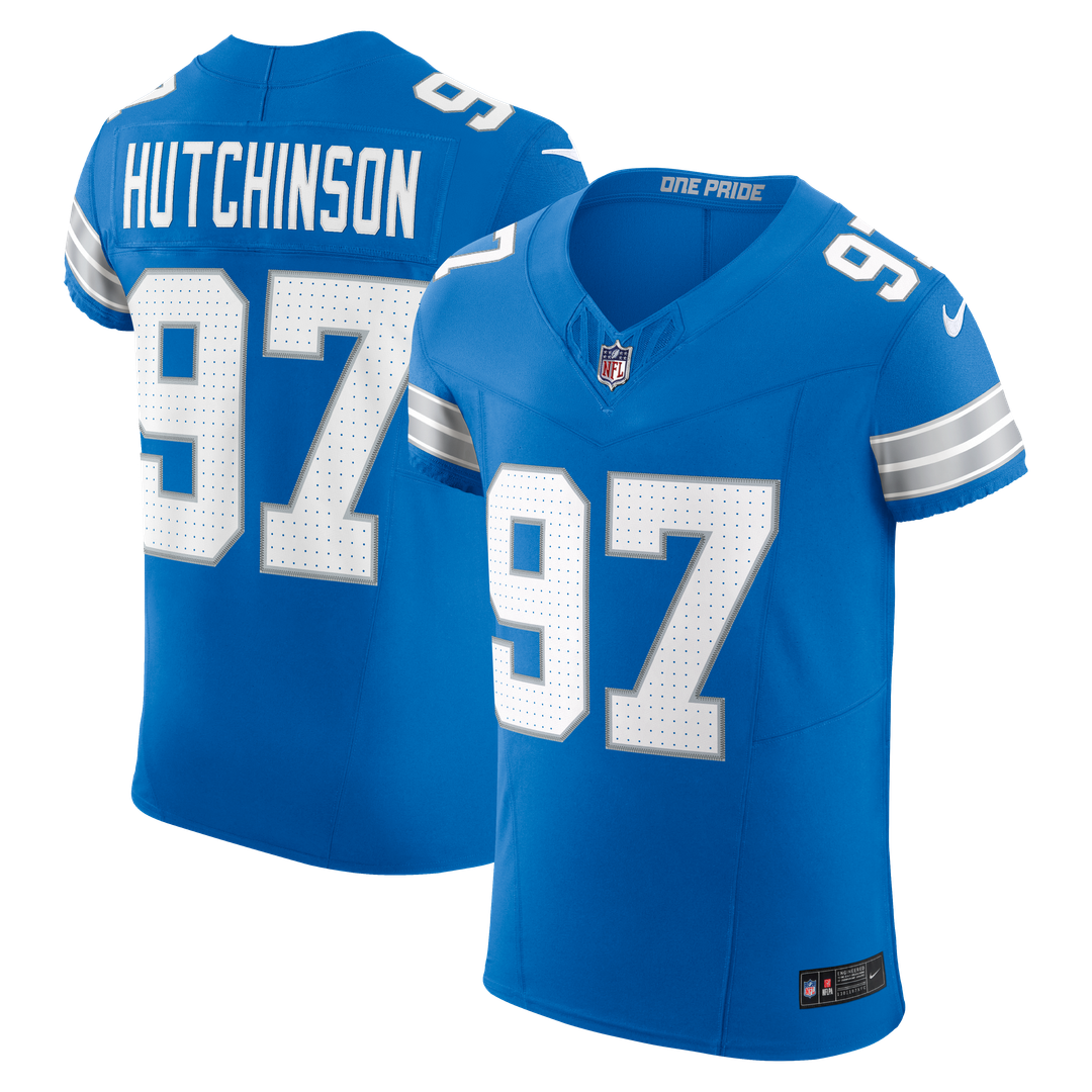 Detroit Lions Aidan Hutchinson Nike Black Alternate Vapor F.U.S.E. Elite Jersey