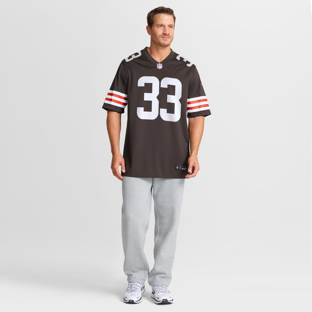 Cleveland Browns Ronnie Hickman Nike Brown Team Game Jersey