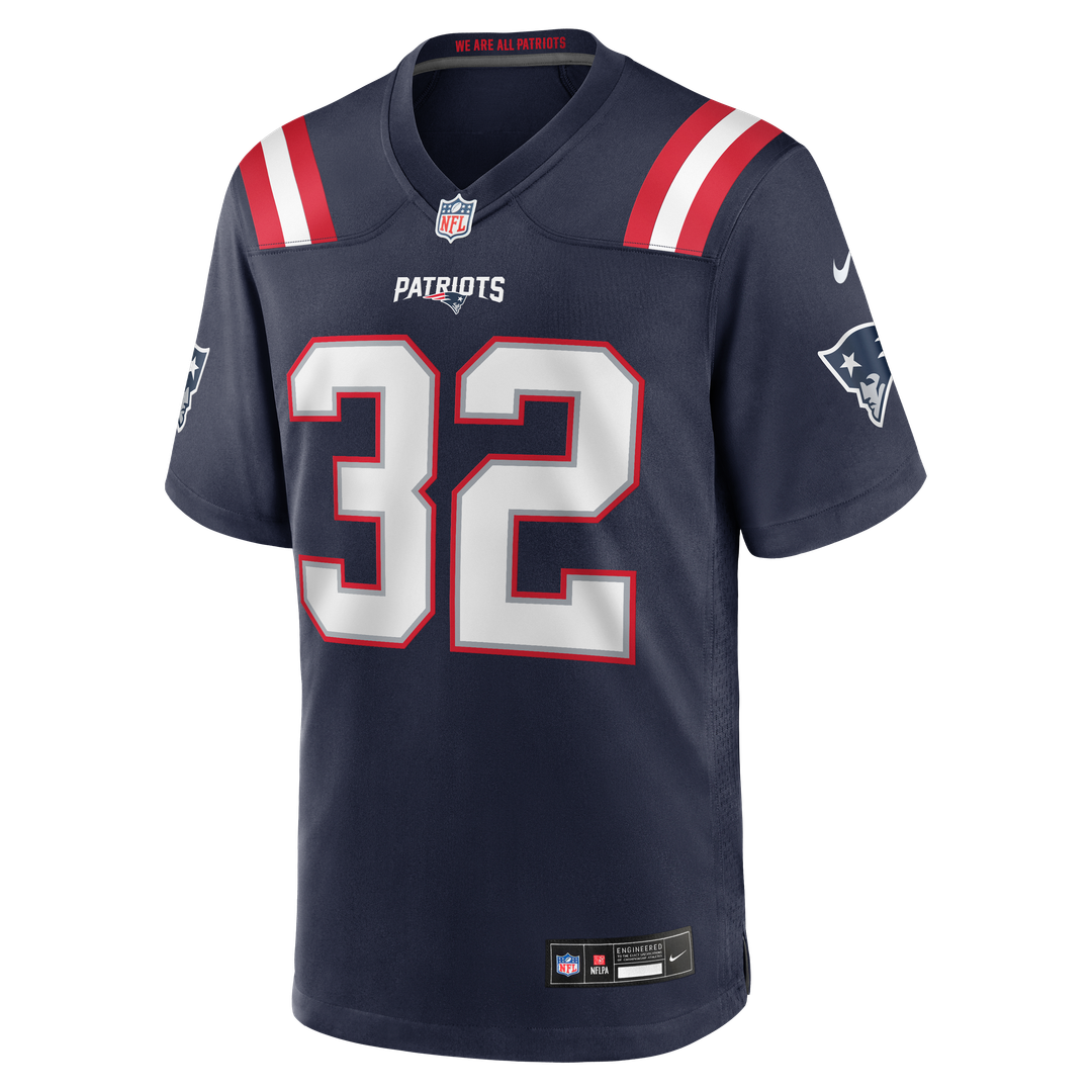 New England Patriots TreVeyon Henderson Nike Red Alternate Game Player Jersey