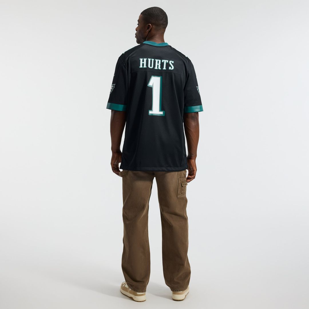 Philadelphia Eagles Jalen Hurts Nike Midnight Green Team Game Jersey