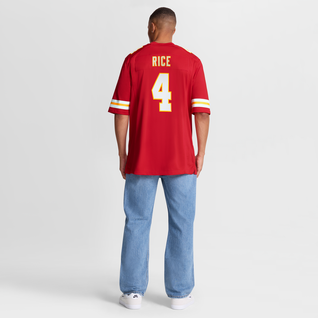 Kansas City Chiefs Rashee Rice Nike Red Game Jersey