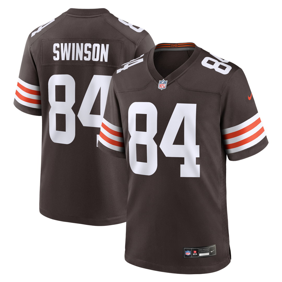 Cleveland Browns Messiah Swinson Nike Brown Team Game Jersey