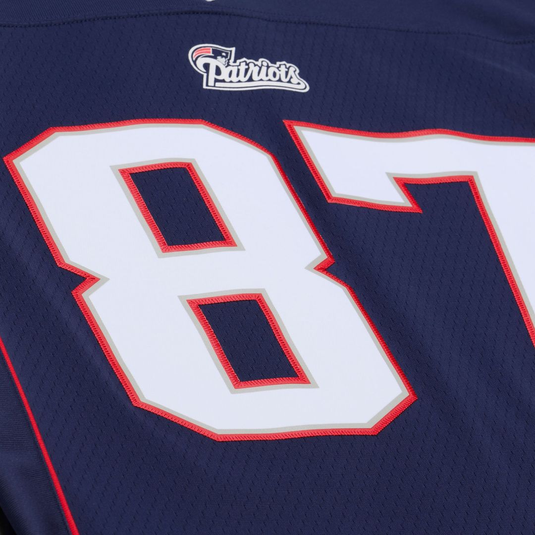 New England Patriots Rob Gronkowski Mitchell & Ness Navy Big & Tall 2010 Legacy Retired Player Jersey