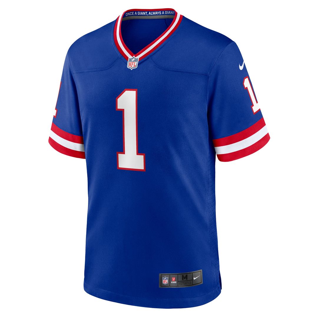 New York Giants Malik Nabers Nike Royal Game Player Jersey