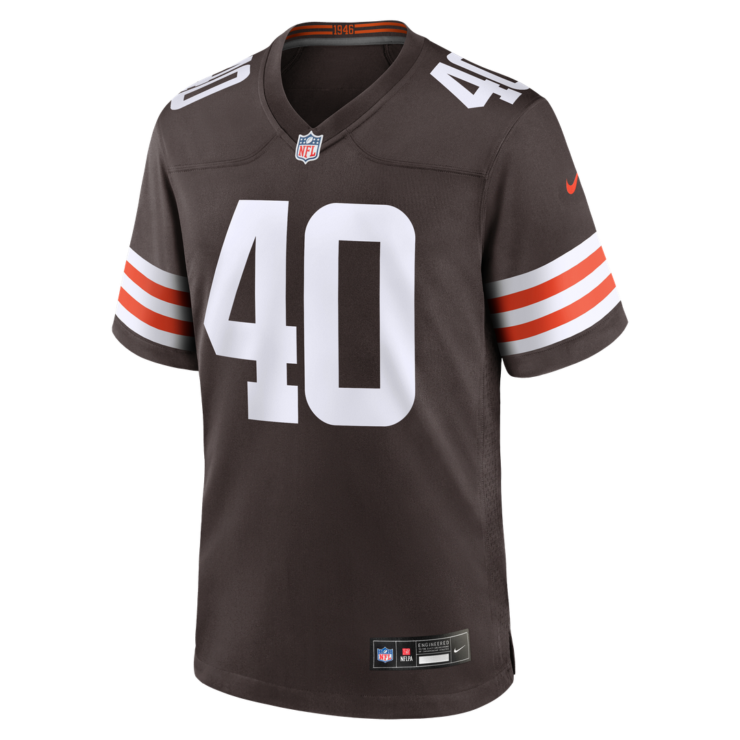 Cleveland Browns Nathaniel Watson Nike Brown Team Game Jersey