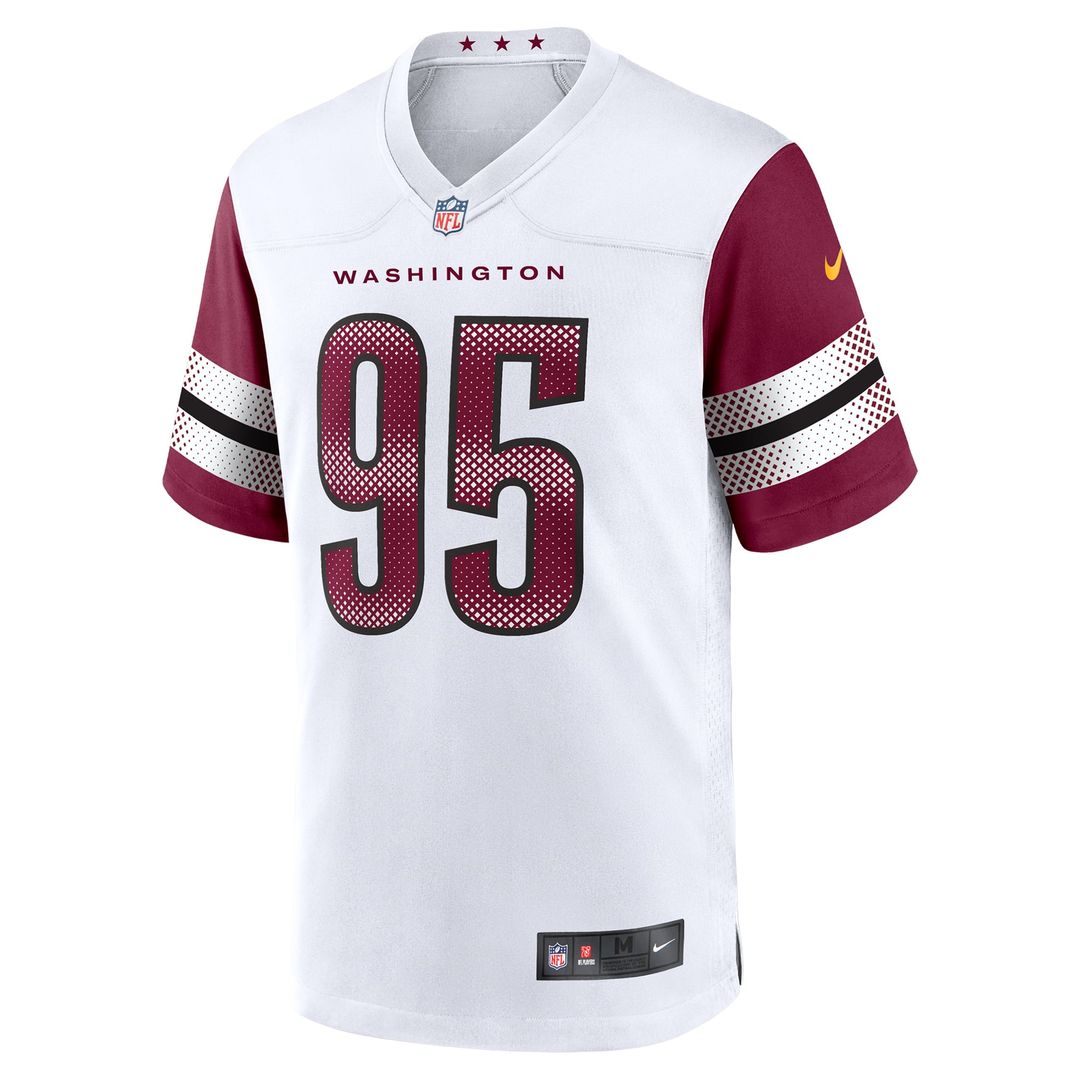 Washington Commanders Jer'Zhan Newton Nike White Game Jersey
