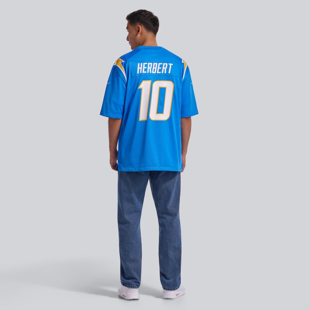 Los Angeles Chargers Justin Herbert Nike Gold Alternate Charger Power Game Player Jersey