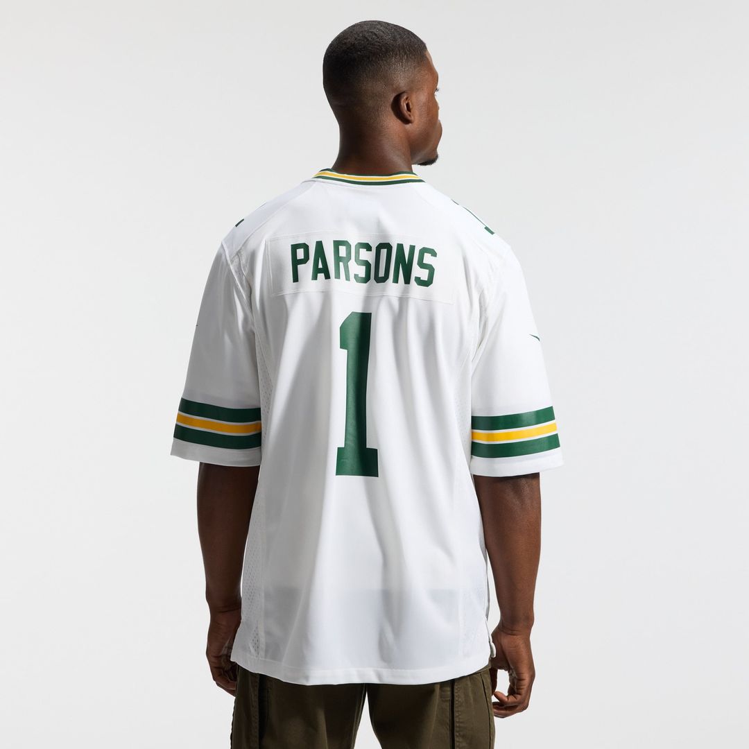 Green Bay Packers Micah Parsons Nike White Game Player Jersey