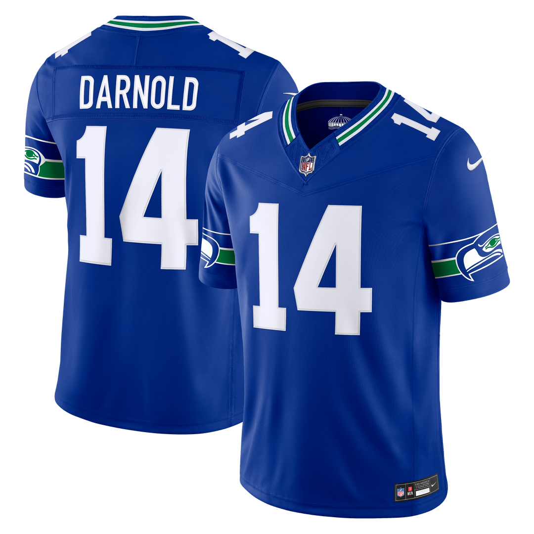 Seattle Seahawks Sam Darnold Nike Royal Alternate Vapor F.U.S.E. Stitched Limited Jersey