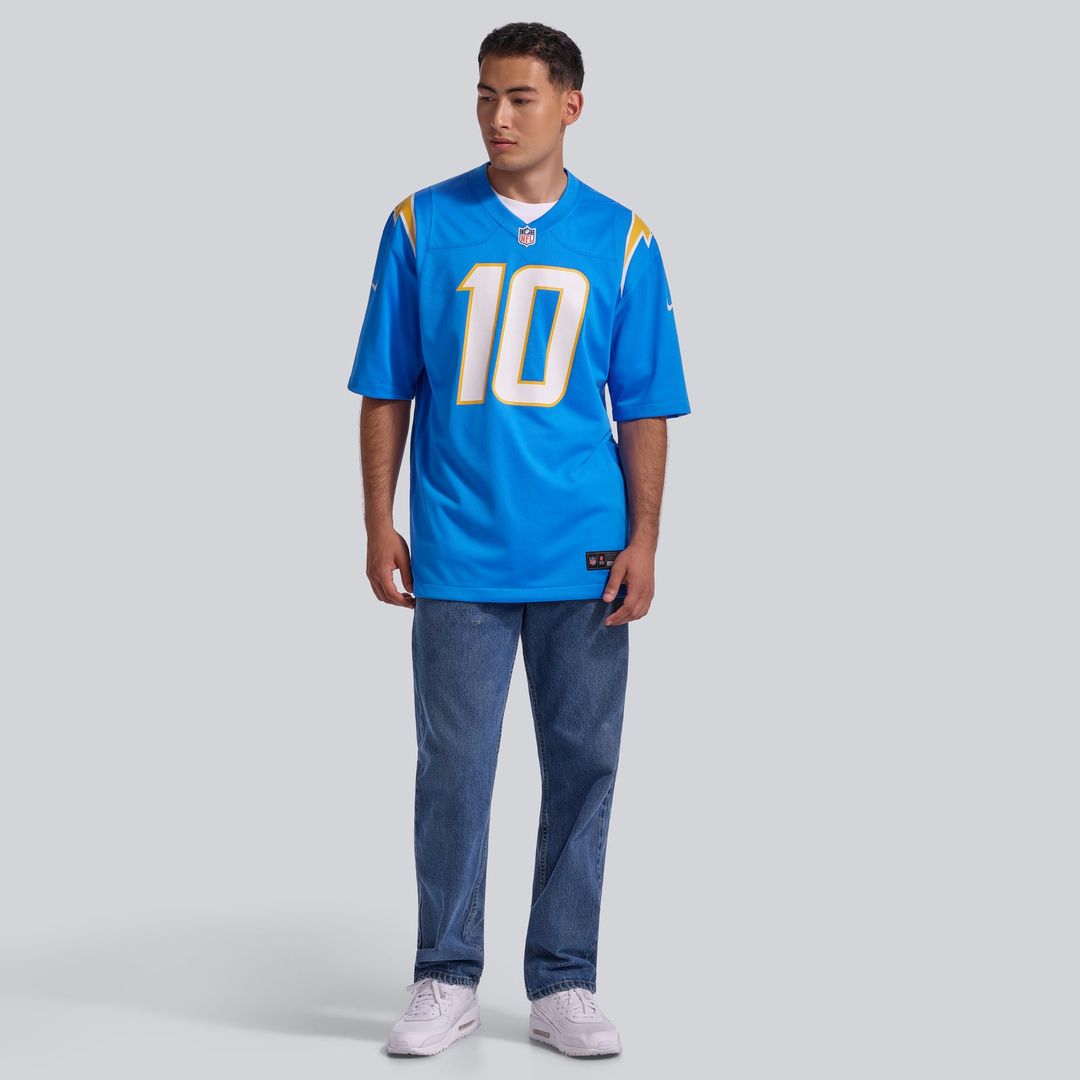 Los Angeles Chargers Justin Herbert Nike Navy Alternate Super Chargers Game Player Jersey