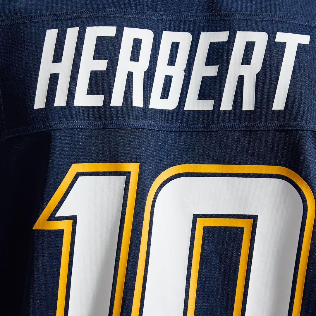Los Angeles Chargers Justin Herbert Nike Powder Blue Player Game Jersey