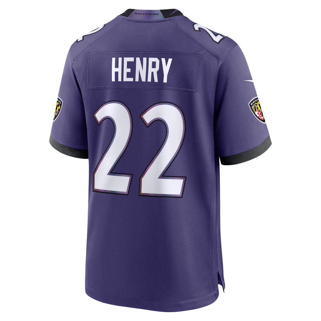 Baltimore Ravens Derrick Henry Nike Purple Team Game Jersey
