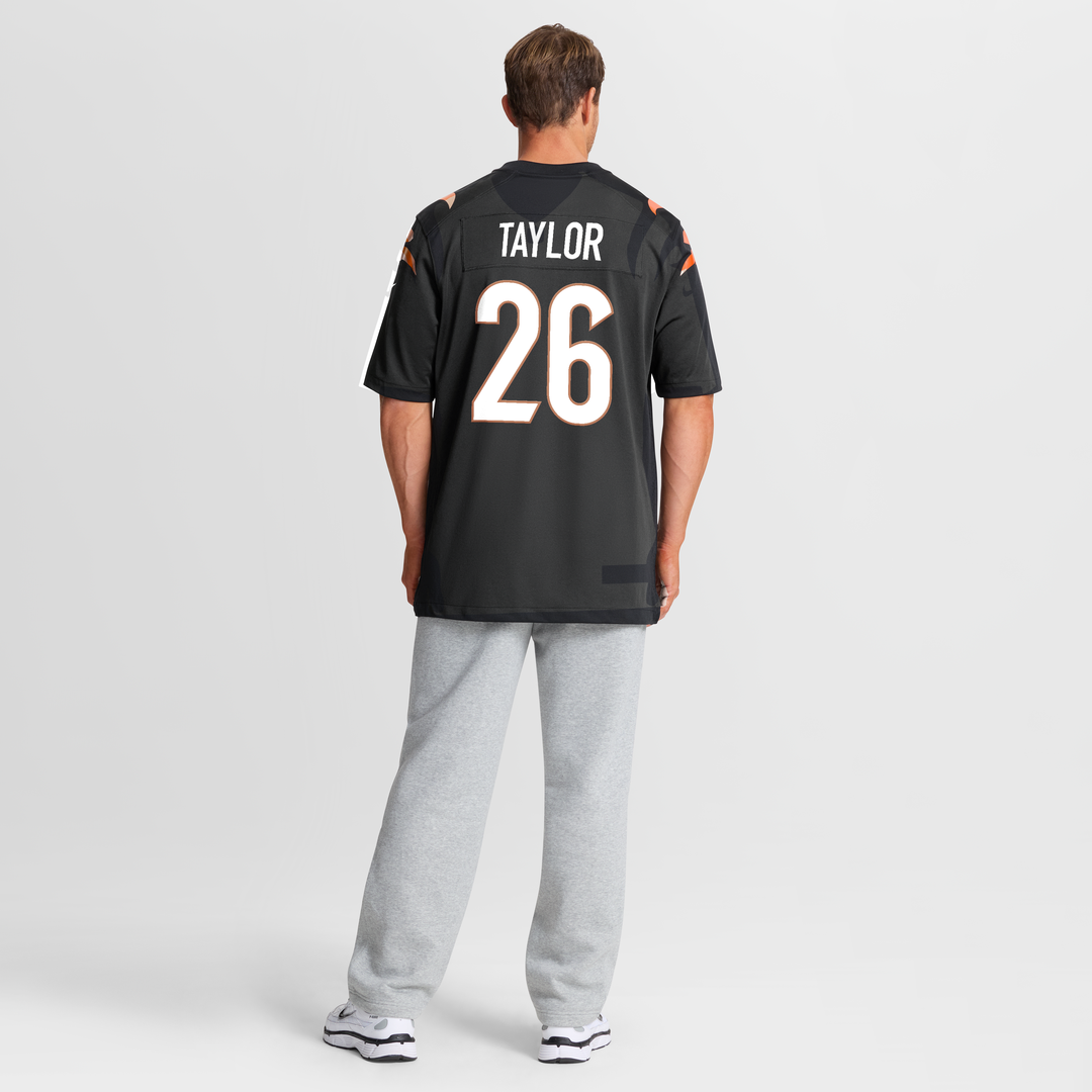 Cincinnati Bengals Ja'Sir Taylor Nike Black Team Game Jersey