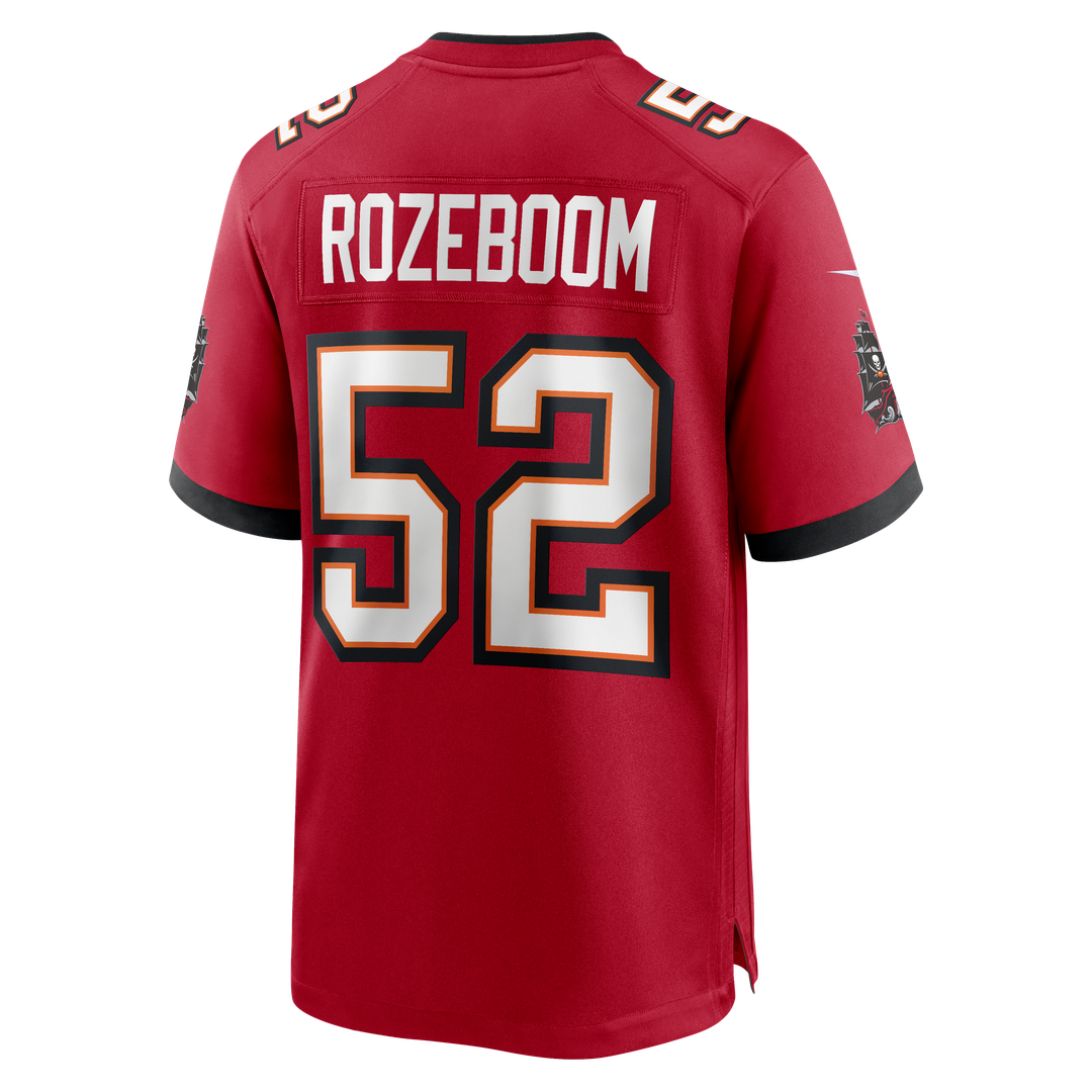 Tampa Bay Buccaneers Christian Rozeboom Nike Red Team Game Jersey
