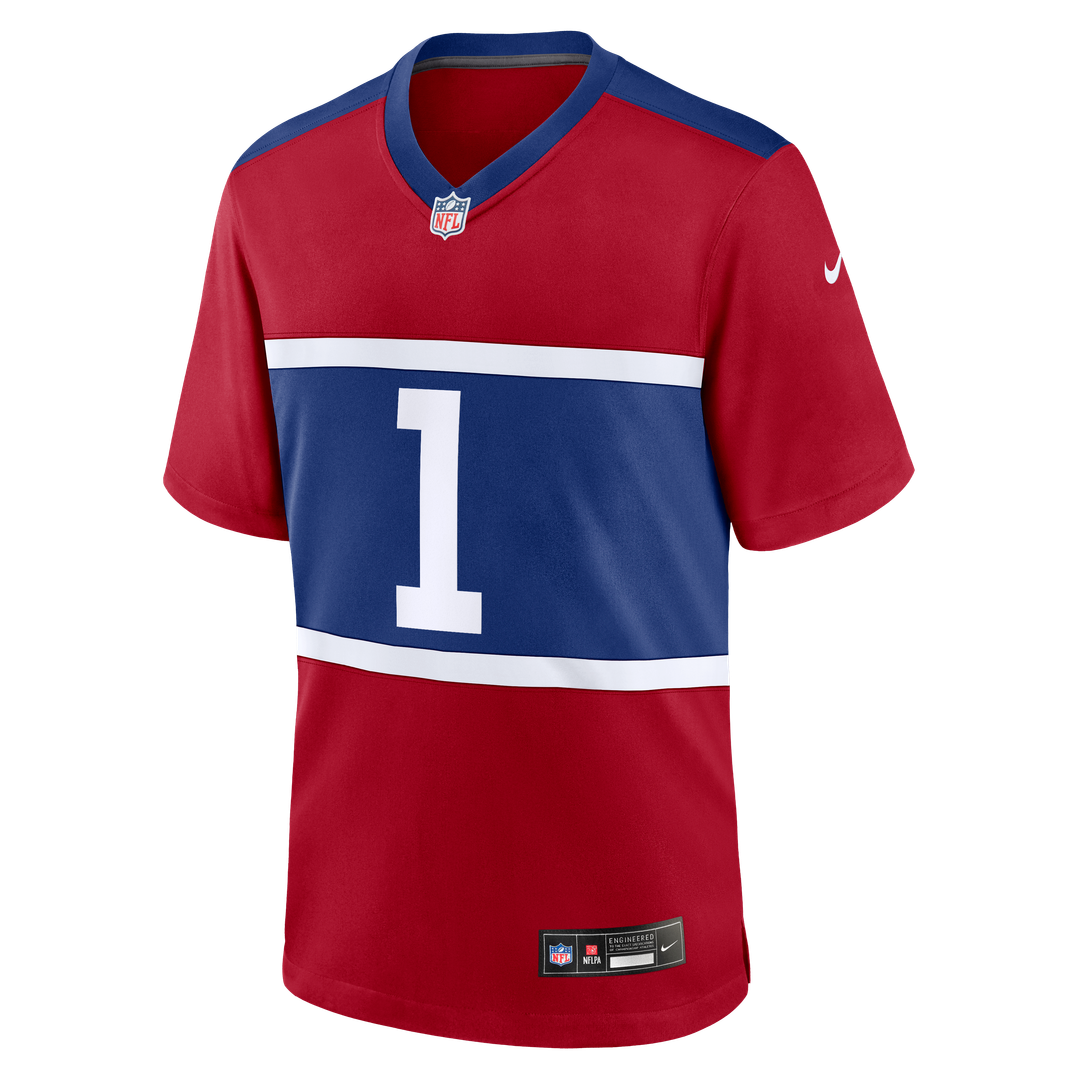 New York Giants Malik Nabers Nike Royal Player Game Jersey