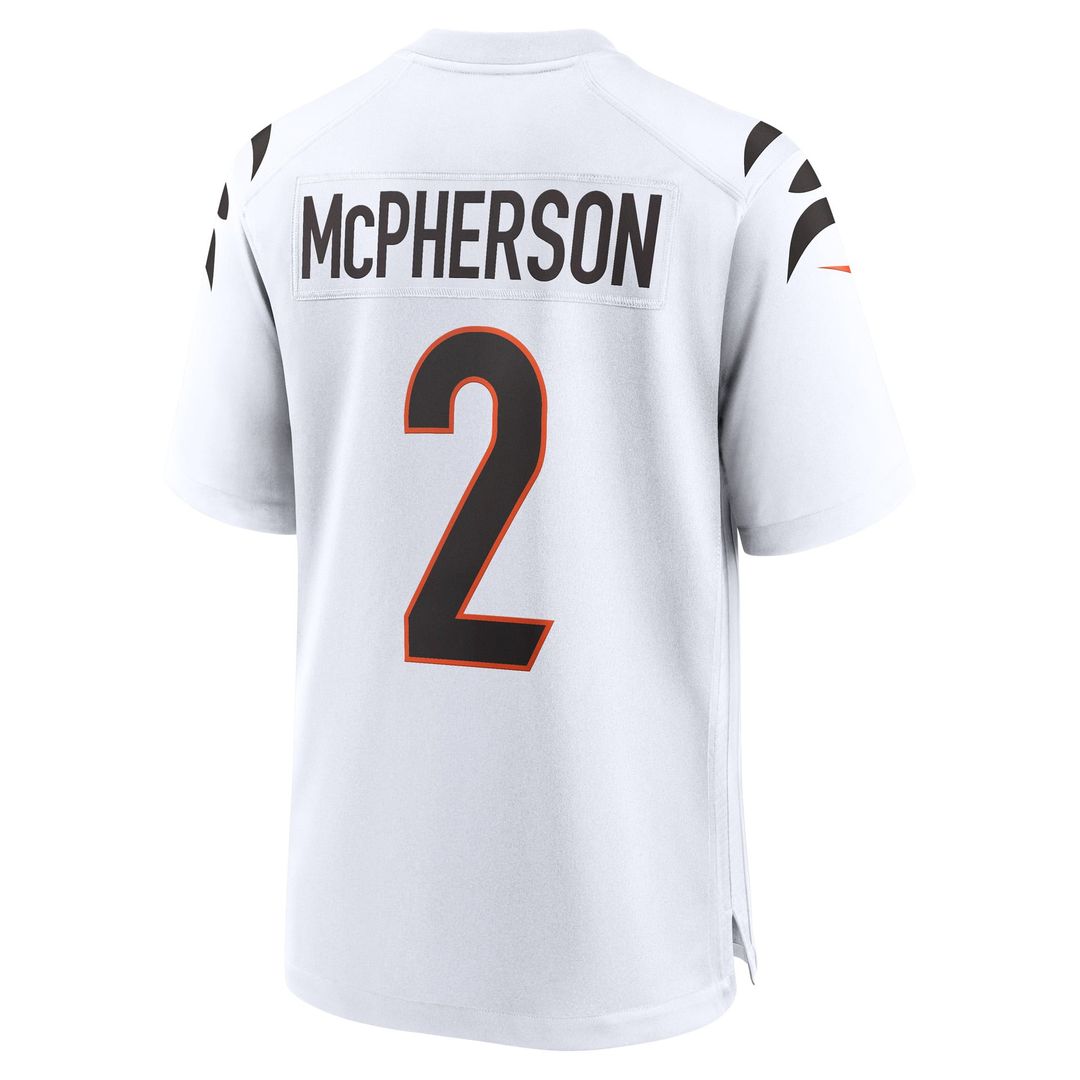 Cincinnati Bengals Evan McPherson Nike White Game Player Jersey