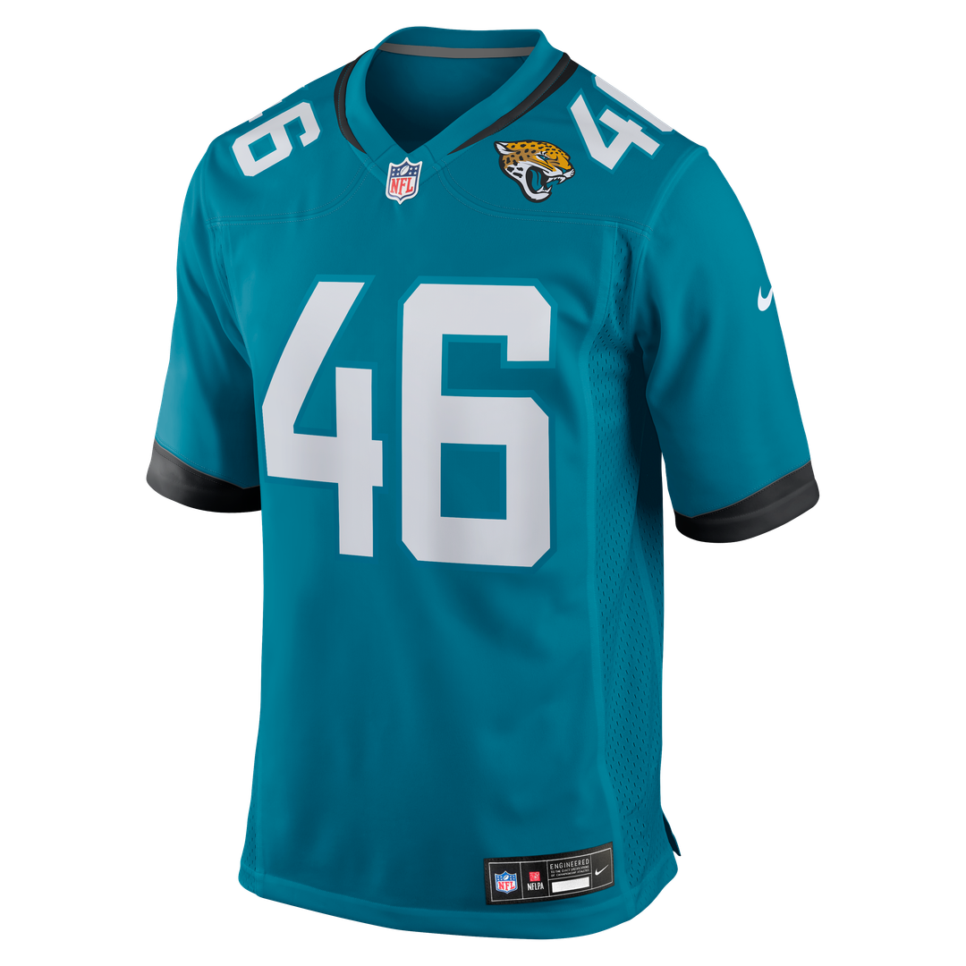 Jacksonville Jaguars Ross Matiscik Nike Teal Game Jersey