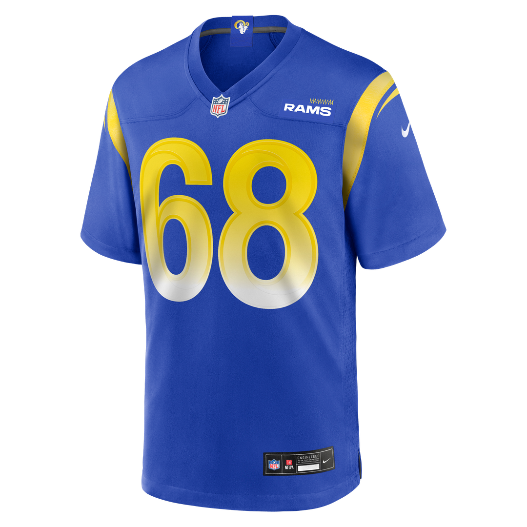Los Angeles Rams David Quessenberry Nike Royal Team Game Jersey