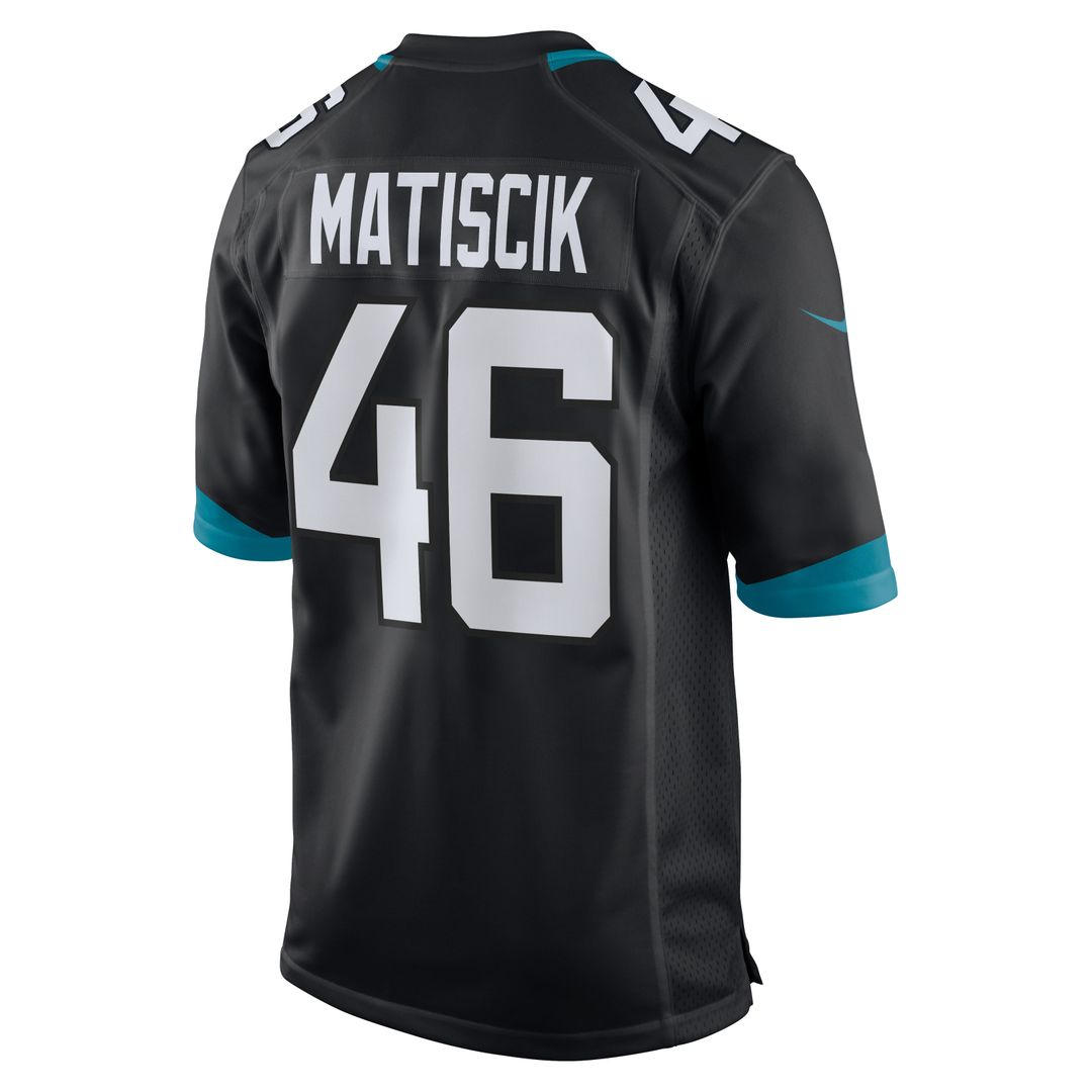 Jacksonville Jaguars Ross Matiscik Nike Teal Game Jersey