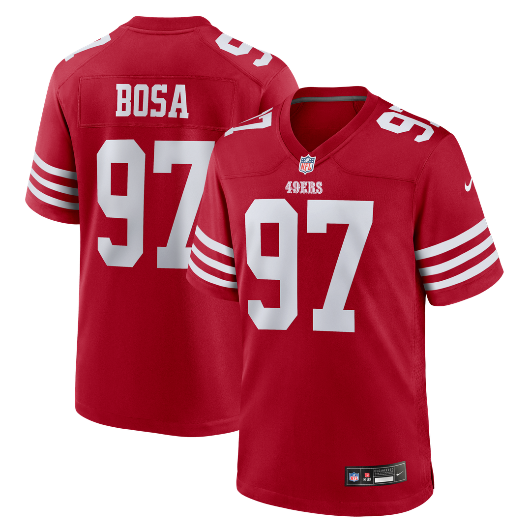 San Francisco 49ers Nick Bosa Nike Scarlet Player Game Jersey