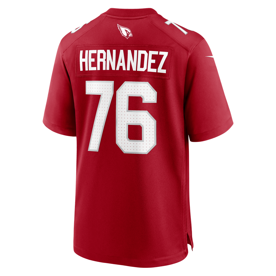 Arizona Cardinals Will Hernandez Nike Cardinal Team Game Jersey