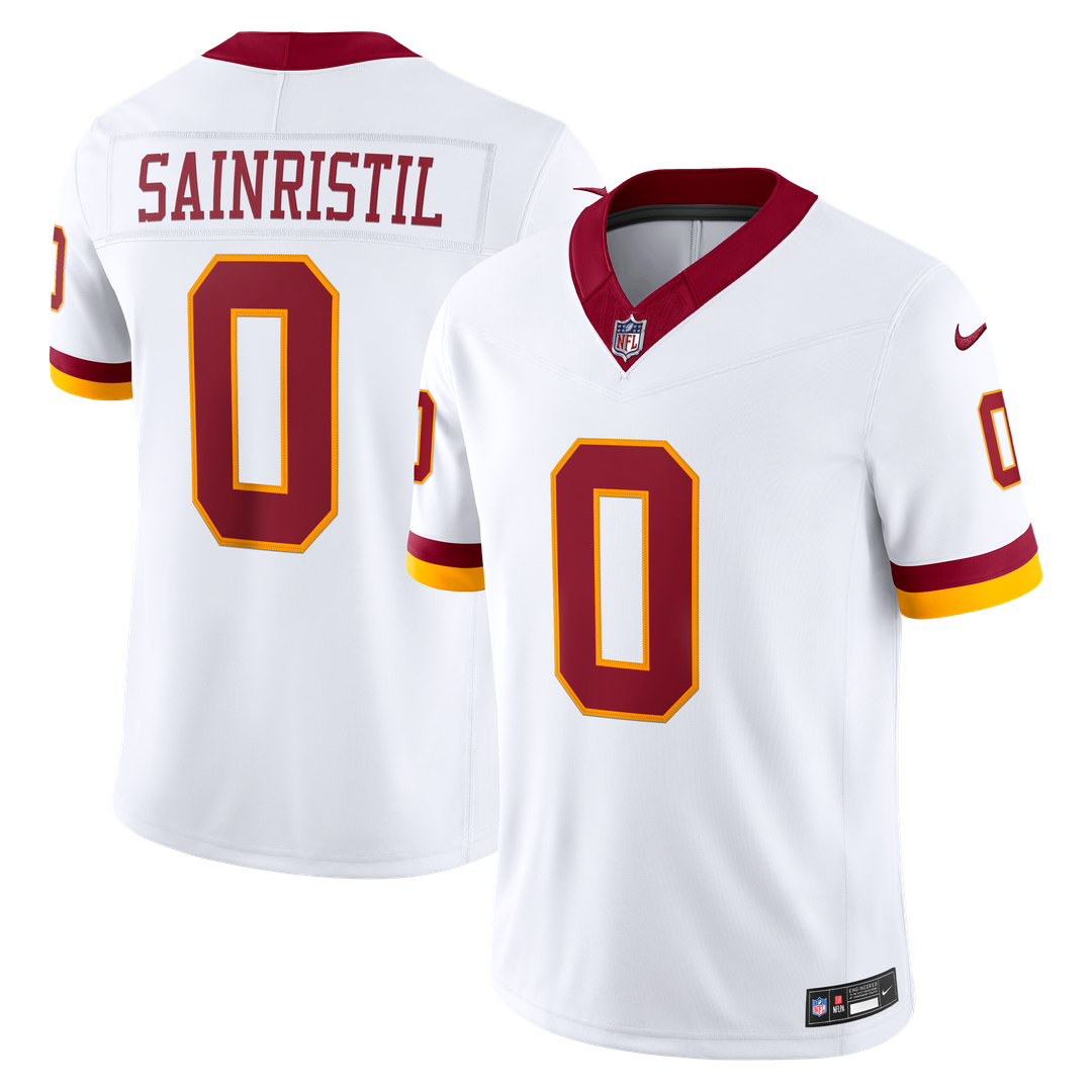 Washington Commanders Mike Sainristil Nike White Vapor F.U.S.E. Stitched Limited Jersey