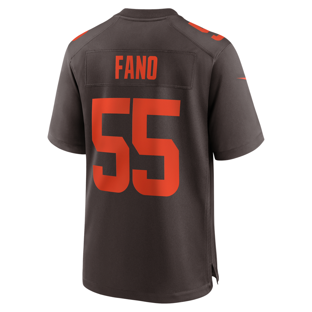 Cleveland Browns Spencer Fano Nike Brown Alternate Game Jersey