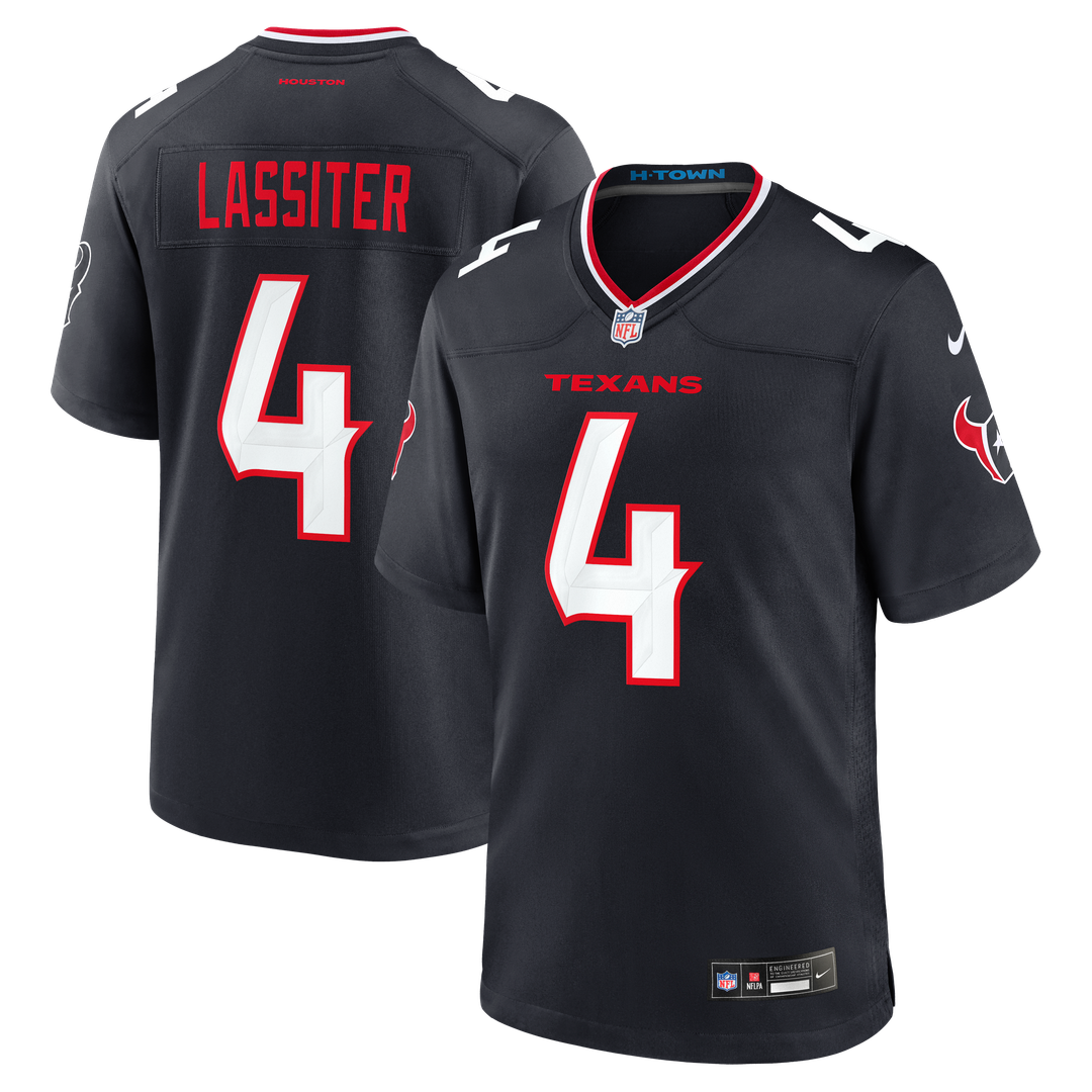 Houston Texans Kamari Lassiter Nike Navy Team Game Jersey