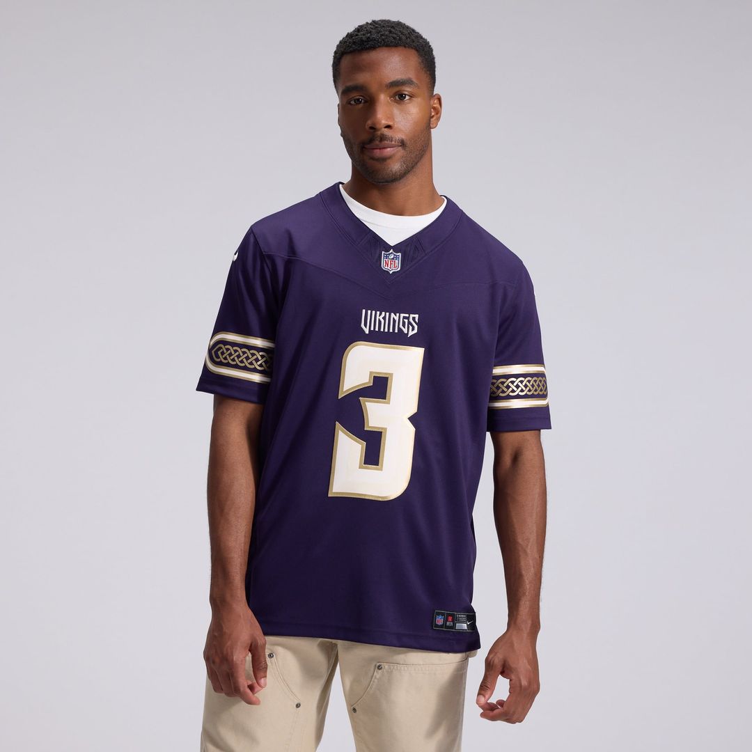 Minnesota Vikings Jordan Addison Nike Purple 2026 Rivalries Collection Stitched Limited Jersey