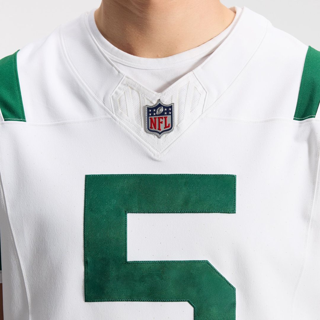 New York Jets Garrett Wilson Nike White Classic Alternate Vapor F.U.S.E. Elite Jersey