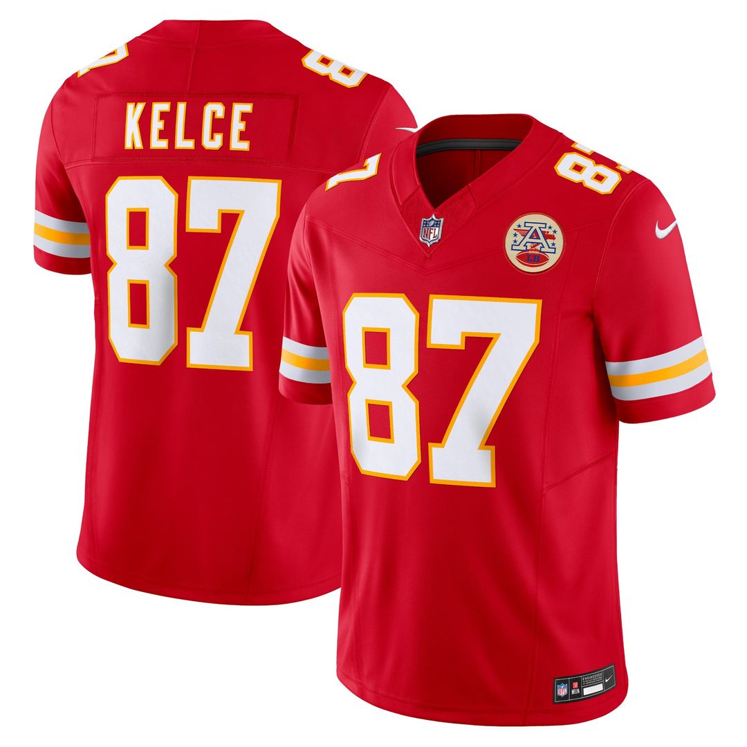 Kansas City Chiefs Travis Kelce Nike Red Vapor F.U.S.E. Limited Jersey