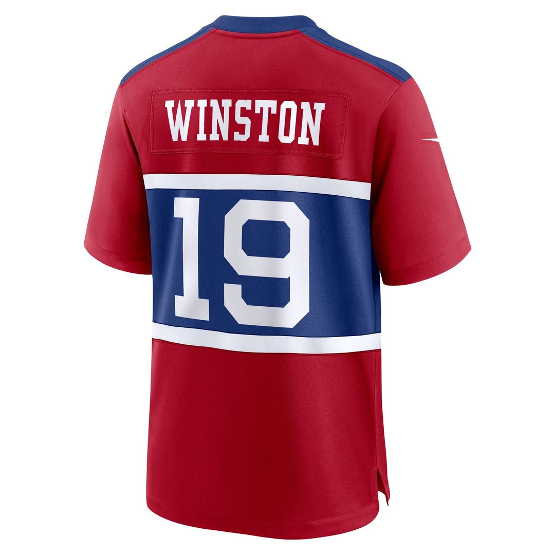 New York Giants Jameis Winston Nike Royal Team Game Jersey